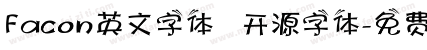 Facon英文字体   开源字体字体转换